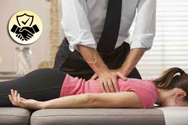 chiropractor doing spinal adjustment